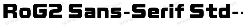 RoG2 Sans-Serif Std-字体转换